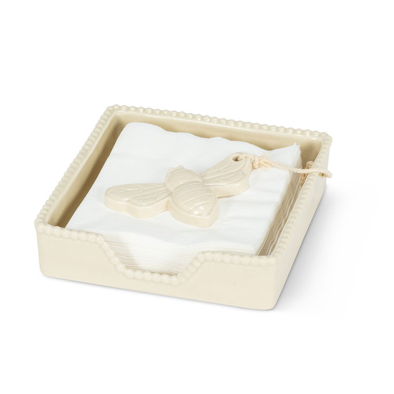 Porte-serviette Bee Cocktail, H 5,5 po x l 5,5 po x P 2 po
