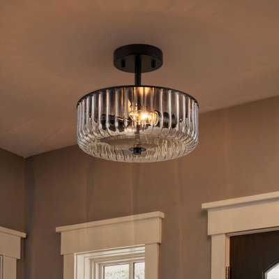 Plafonnier semi-encastré 2 lumières