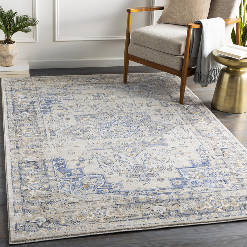 Ozbourn Oriental Indoor Rug, Rectangle 5'3" x 7'3"