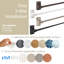 Accessoire de quincaillerie pour rideau auto-adhésif Gervasio-109088876-109107555