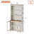Scarlett Sideboard Cabinet With Bar Hutch, Buffet Cabinet With Glass Doors And 5 Tier Shelve, 34''-372375181