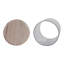 Porte-bougie ouragan moderne en verre rond avec base en marbre pour décoration de table-418466551
