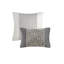 Édredon très grand / très grand, rayures texturées, avec coussins pour lit, 5 pièces, coussins, charmeuse, visage de vison-124576400