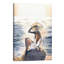 Woman On A Rock - Wrapped Canvas Painting-1347582212