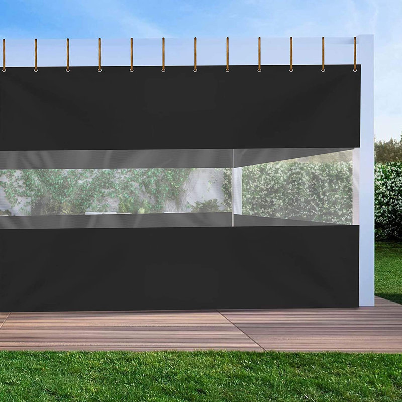 Blue Elephant Black Vinyl Side Wall, 121.9cm H x 213.4cm W