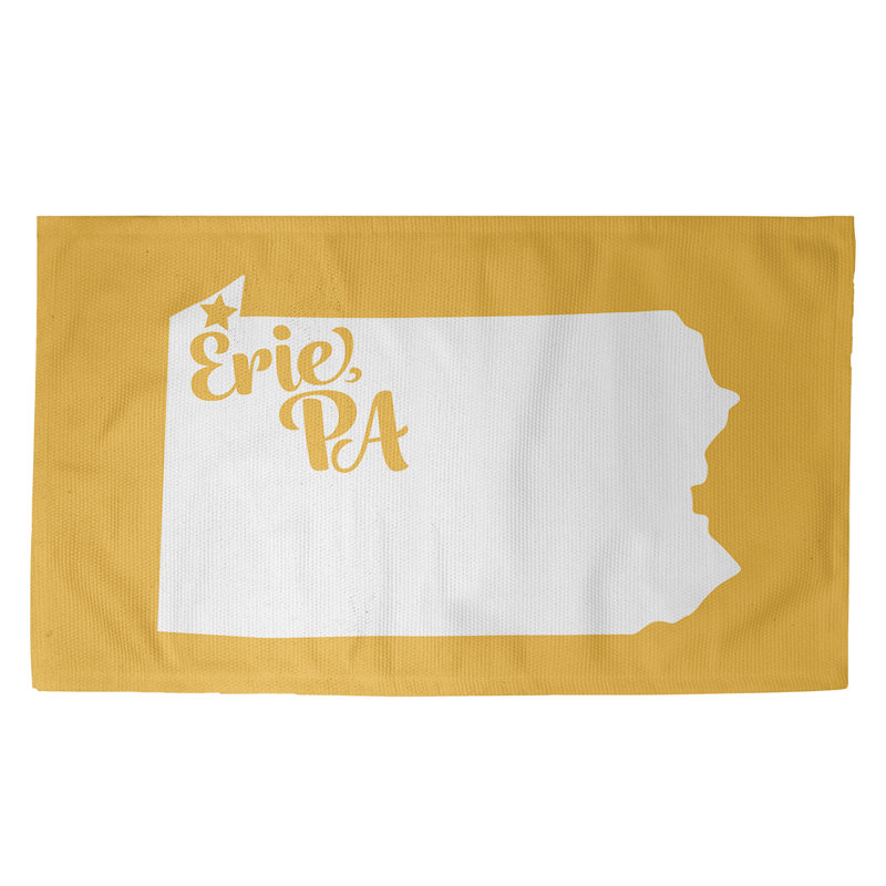 Tapis jaune pennsylvanie Erie, Rectangle 5 pi x 7 pi