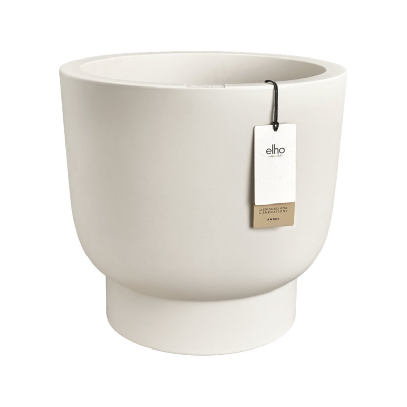 Elho Amber Grail, 46.2cm H x 47.2cm W x 47.2cm D, White
