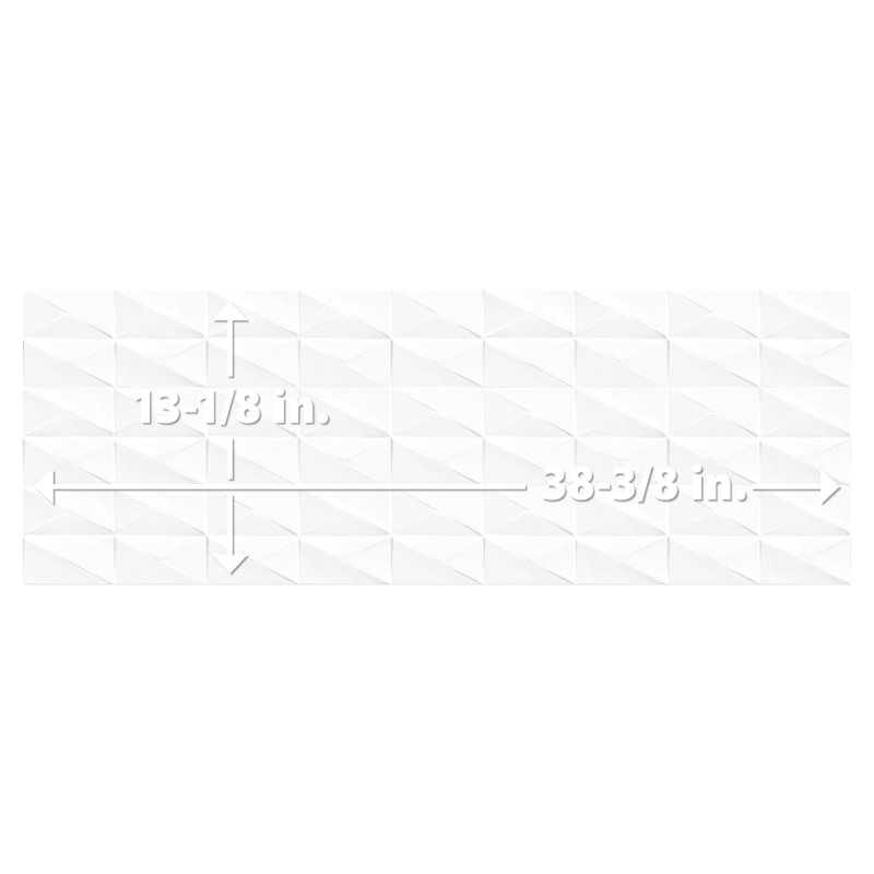 Carreau de céramique plié en coton 13 1/8 po x 39 3/8 po