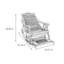 Chaise berçante en rotin naturel-108730134