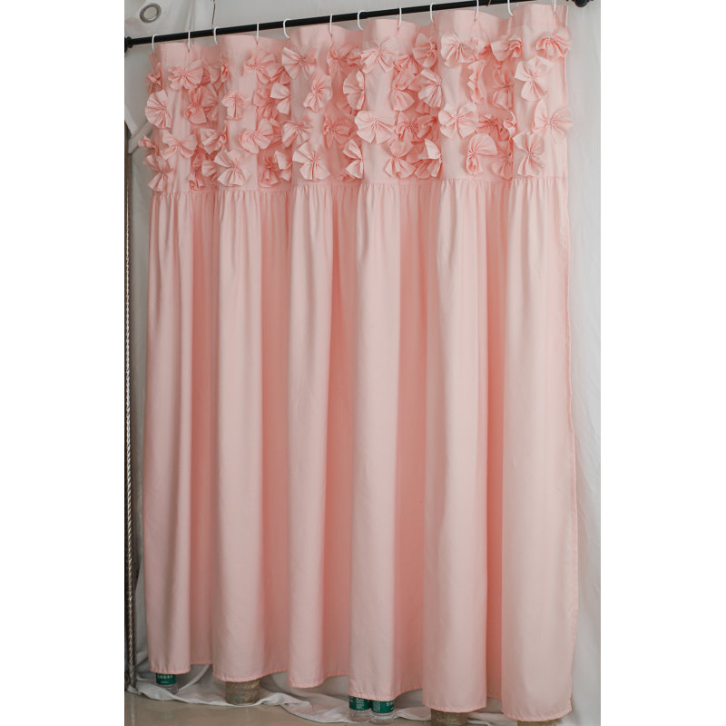 Rideau de douche Luxury Luxury Butterfly Flower, Peach