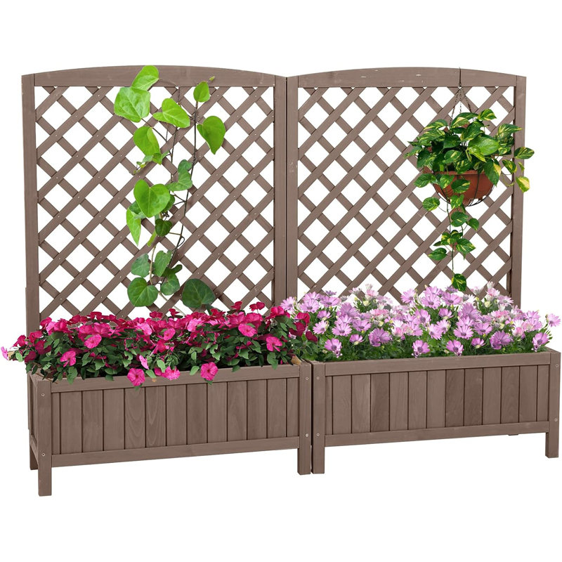 Shirberg Wood Elevated Planter