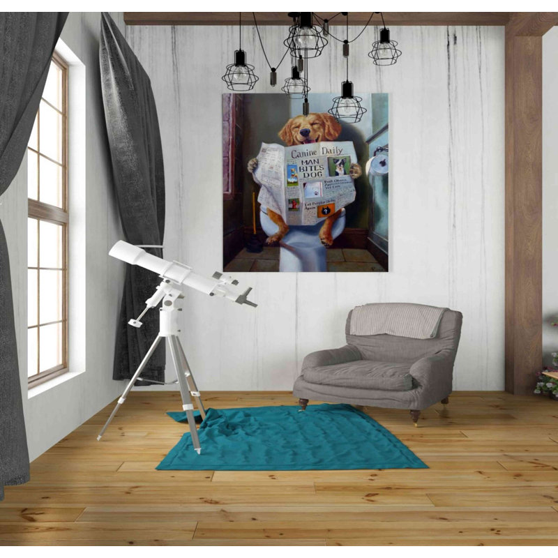 «Dog Gone Funny» par Lucia Heffernan, impression sur toile tendue, H 30 po x l 26 po x P 1,5 po