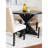Mytzi 5-Piece Dining Set, Cross-Buck Dining Table With 4 Stylish Chairs-687877600