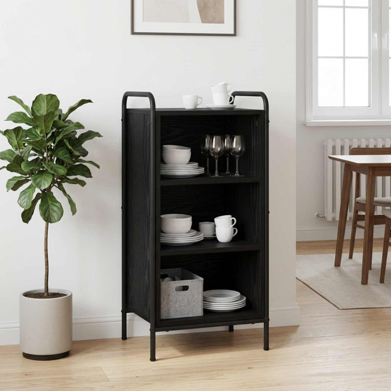 Sideboard with Storage Engineered Wood Unit Dining Room Furniture, Sonoma Oak