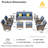 Tommy Outdoor Wicker 7 Person Seating Group With Cushions-1321820004-1322048186