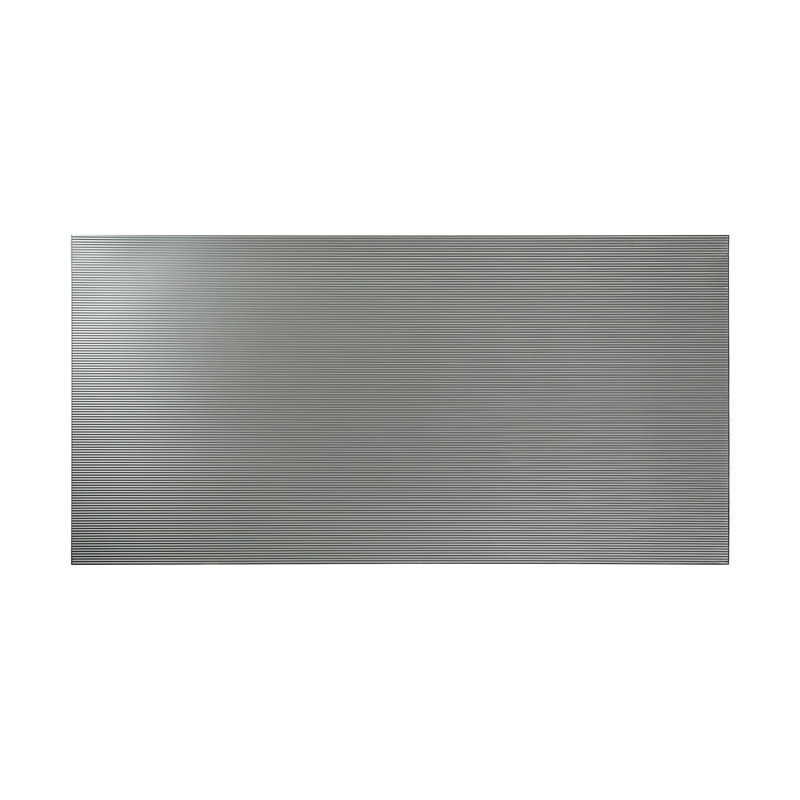 FASÄDE Rib Decorative Vinyl 4'X8' Wall Panel, Argent Silver