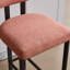 Ensemble de 2 tabourets de bar confortables et modernes en tissu avec pieds en métal noir, comptoir de 26 po pour îlot de cuisine-1014491406