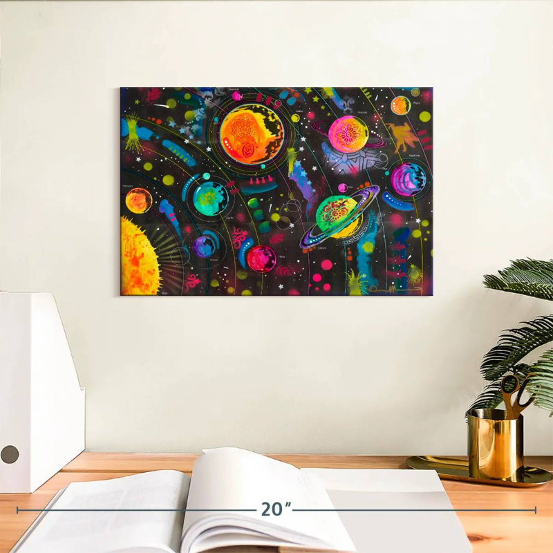 Système solaire coloré Oberle, H 8 po x l 12 po