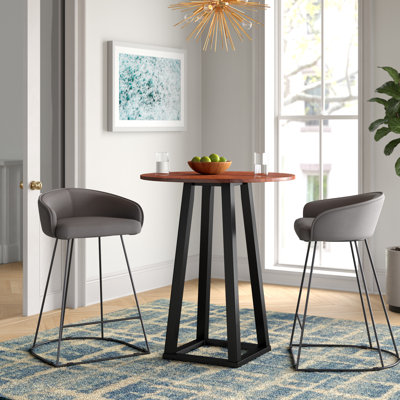Angeles Walnut Round Dining Table