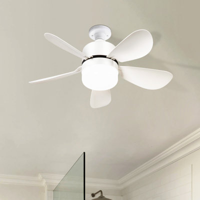 16 Inch Socket Ceiling Fans With Dimmable LED Light 2 In 1 Screw Small Ceiling Fan