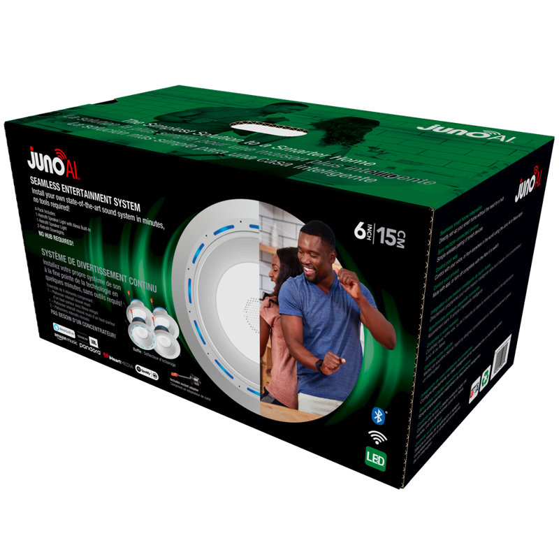 Matte White Aluminum 4" LED Indoor/Outdoor Recessed Lighting Kit