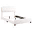Grand lit blanc - l 63 pi x 88 pi 48 po, construction résistante, moderne, élégante, polyvalente et contemporaine