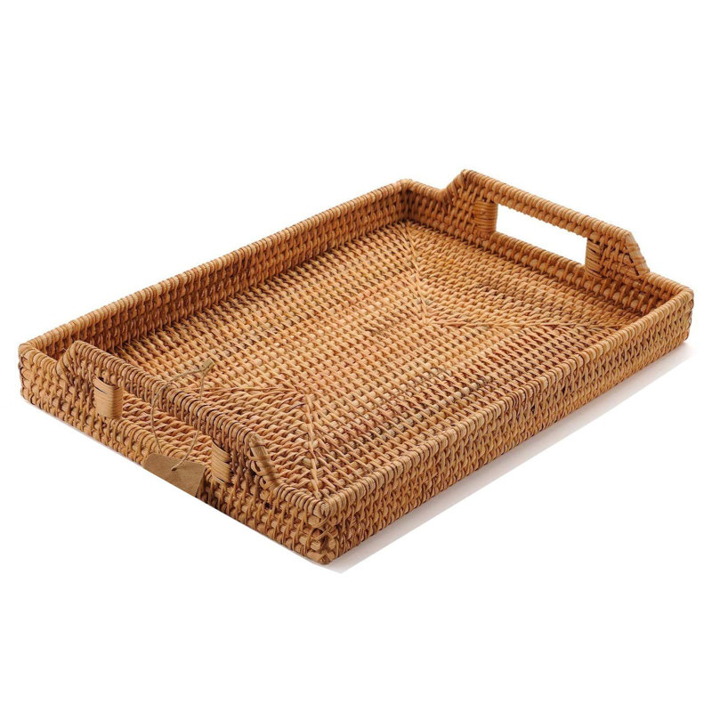August Grove Wicker Tray