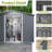 8X6 FT Outdoor Tool Storage Shed With Metal Foundation & Lockable Doors,  All Weather Metal Sheds For Garden, Patio, Backyard, Lawn, Gray