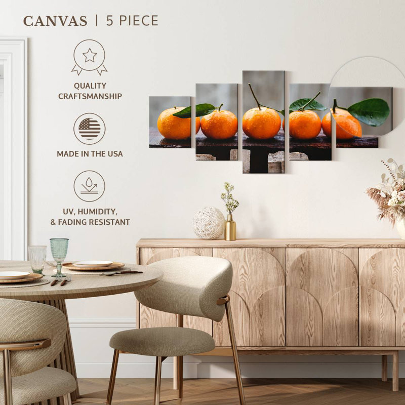 Mandarin Orange Fruits, 24" H x 55" W