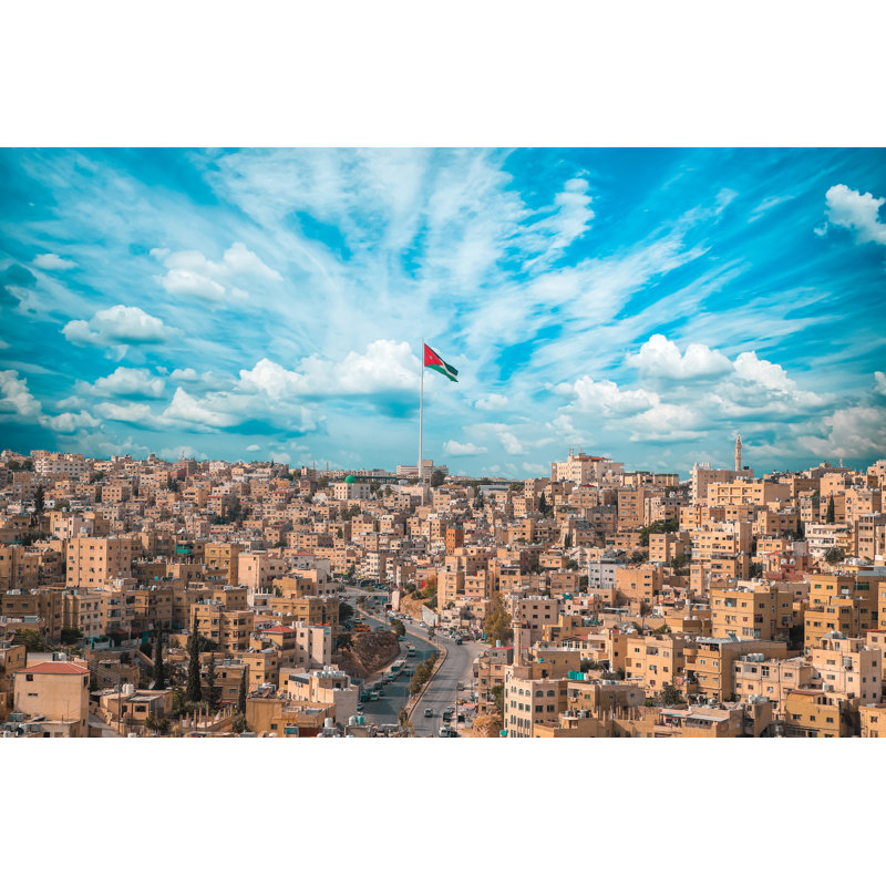 Amman Landscape View by Photographer - Wrapped Canvas Print, 30cm H x 46cm W