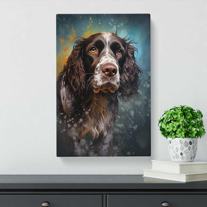 English Springer Spaniel Conceptual - Wrapped Canvas, 60cm H x 40cm W x 3cm D