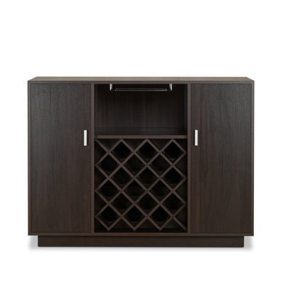 Wine Cabinet With Cup Holder