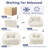 47.2" L-Shaped Memory Foam Faux Fur Beanbag Sofa-799271399