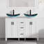 Meuble-lavabo double 48 po avec lavabos vasques, robinets-984506306