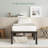Loronda Size Metal Platform Bed with Sturdy Steel Frame, 14 Inches High Under-Bed Storage, Quick Assembly-1199118893-1203046982