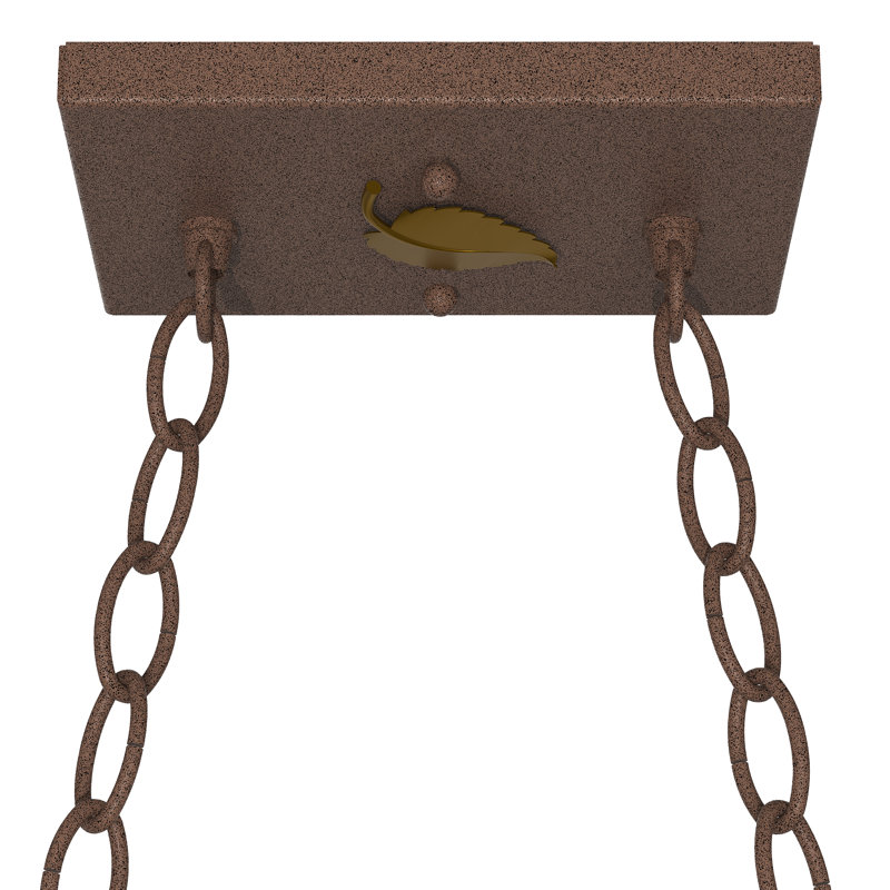 6 - Light Pendant, Silver, Café Noir, Mica