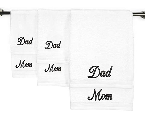 Kaufman - Premium Hand Towels Set for Bathroom, Spa, Gym, and Face Towel 100% Cotton Ring SPUN, Ultra Soft Feel and Highly Absorbent Towels (Set of 6)