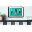 Streetart Dancers In Wind - Single Picture Frame Print-549738632