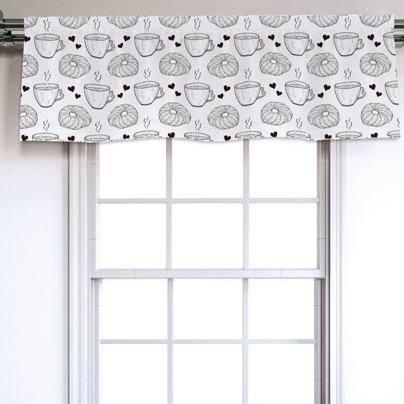Sateen Ruffled Window Valance