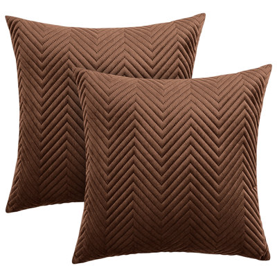 Aspire Homeware Embossed Square Velvet Cushion Cover