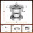 Chafing Dishes for Buffet, Round with Glass Lid, Stainless Steel Warmers (Set of 4)