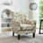 Patterned Polyester Blend Armchair