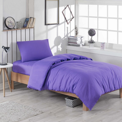 Ensemble de housse de couette en mélange de coton 3 pièces Burglind