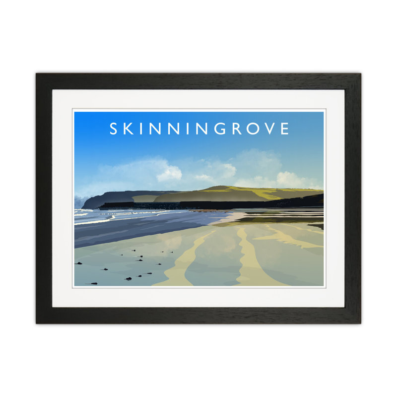 Skinningrove 2 by Richard O'Neill - Print, Black Framed, 33.5cm H x 43.5cm W x 3cm D