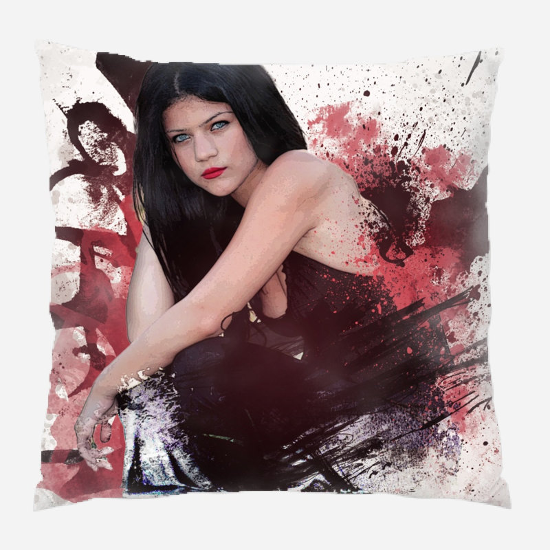 Coussin Rinaldi, Micro suède, Intérieur