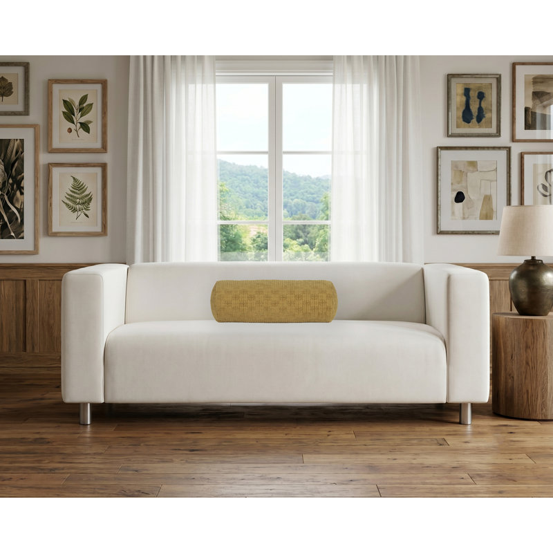 Coussin Odeon, 39" x 8", Polyfill, Seaweed