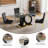 Glass Top Pedestal Dining Set
