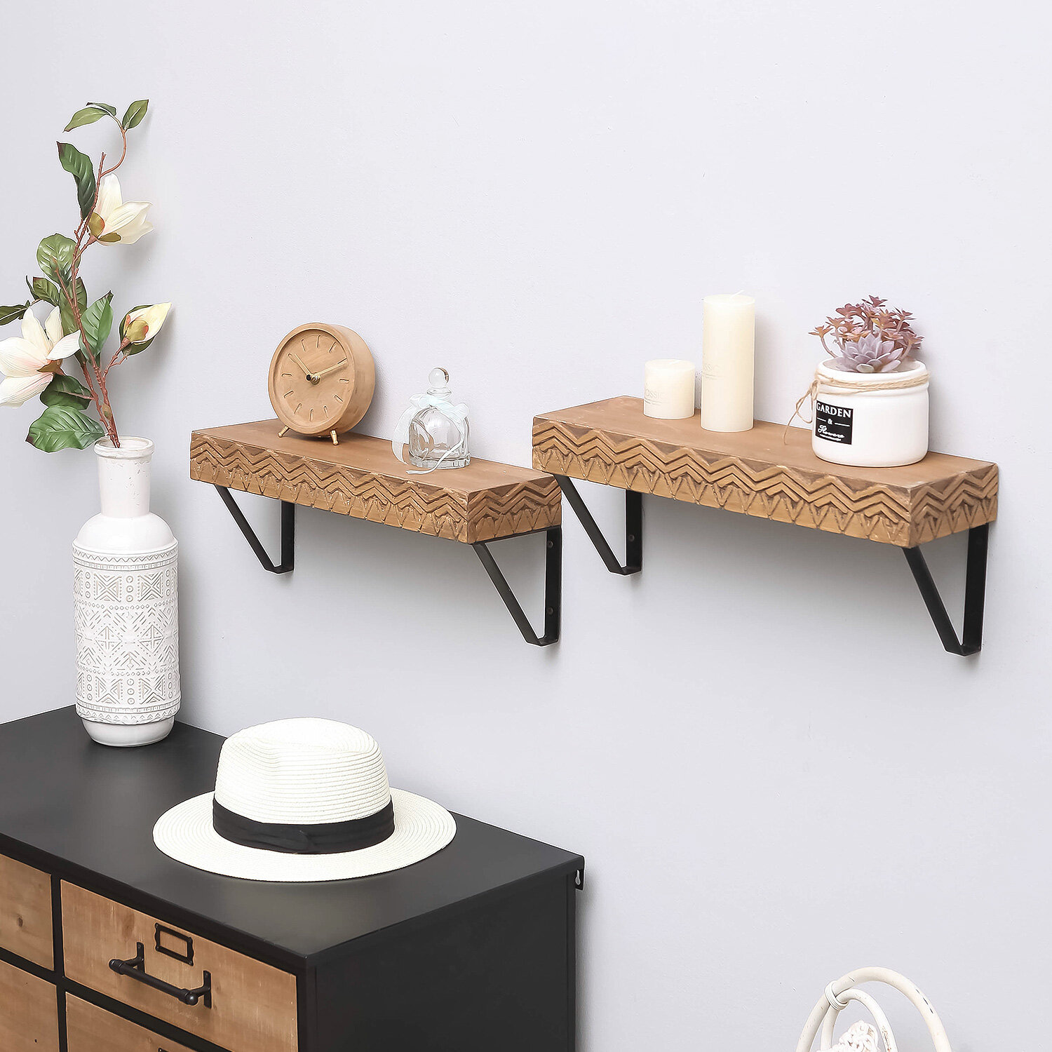 Foundry Select Islesboro 2 Piece Bracket Shelf | Wayfair