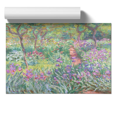 Garden In Giverny by Claude Monet - No Frame Painting
