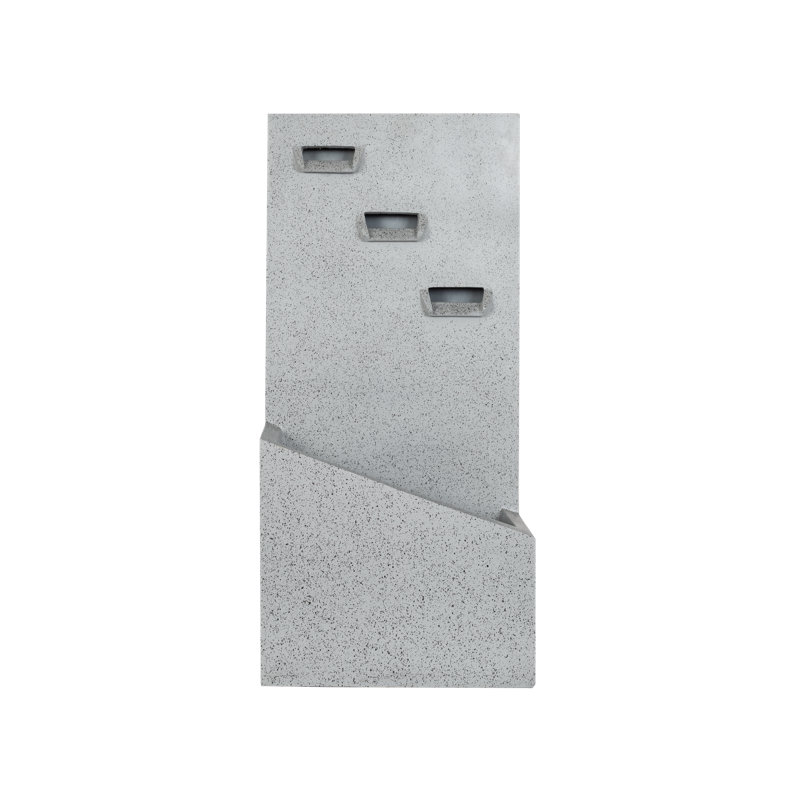 Riloh Easy Fountain Trinity Falls Water Feature incl LEDs - L 25 cm x W 39 cm x H 80 cm Weather Resistant Fountain 
